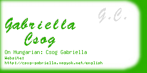gabriella csog business card